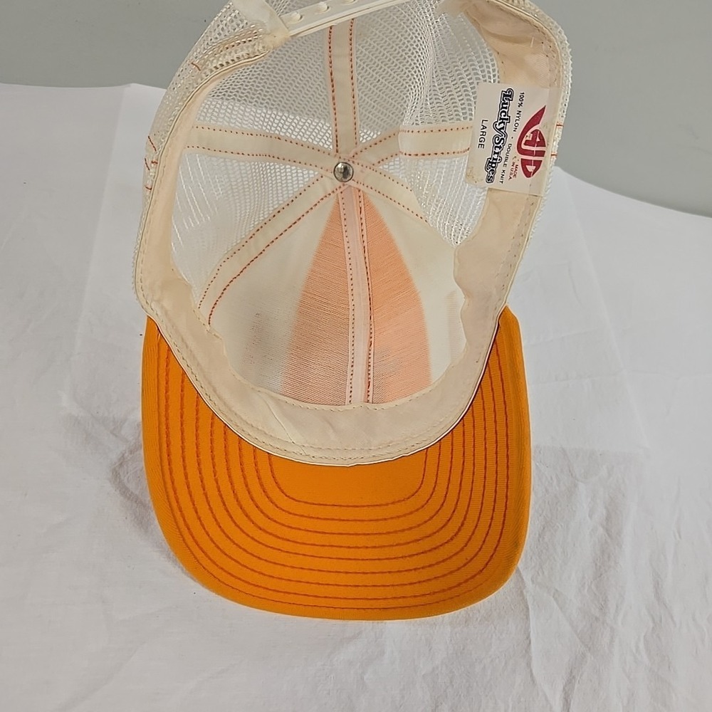 Vintage Tennessee Volunteers Hat Cap Snap Back Mens Orange White NCAA Trucker - Picture 5 of 9